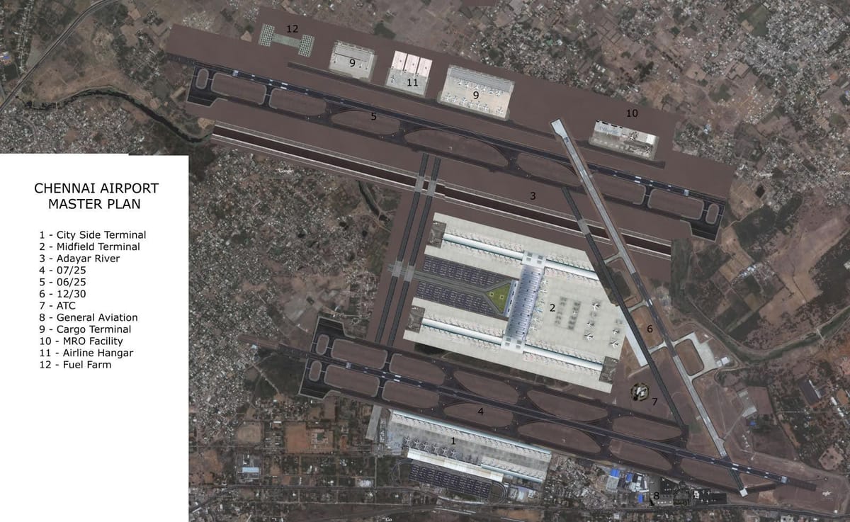 karta över Chennai flygplats
