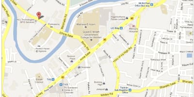 Anna Salai i Chennai karta