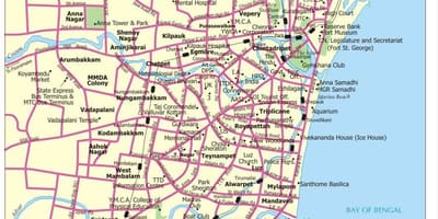Road map i Chennai