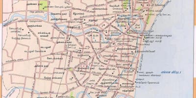 Rutt karta över Chennai