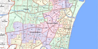 Större Chennai corporation karta