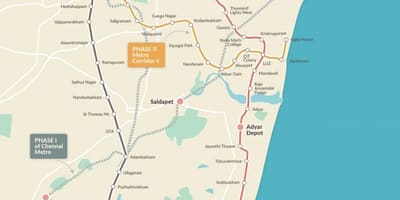 Metro rail Chennai rutt karta fas 2