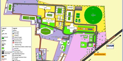 Karta över VIT Chennai Campus